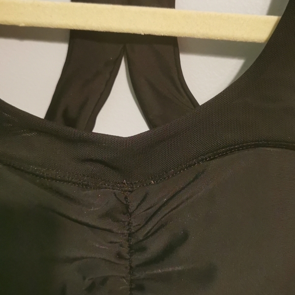 ROXY Sports Bra Bikini Top Racerback Black Small - Picture 3 of 5